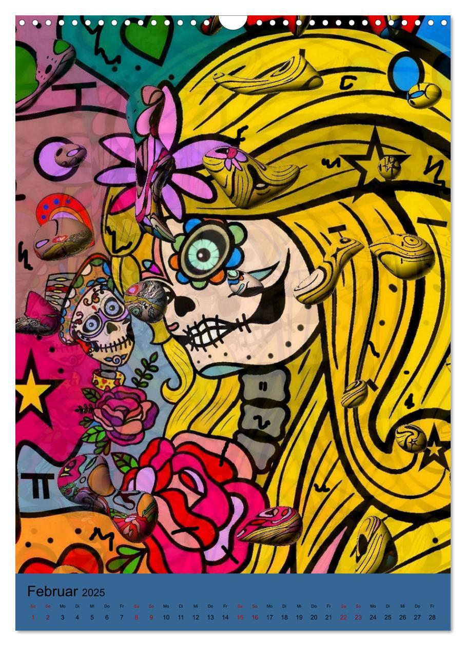 Bild: 9783435885176 | Nico Bielows Dia los Muertos (Wandkalender 2025 DIN A3 hoch),...