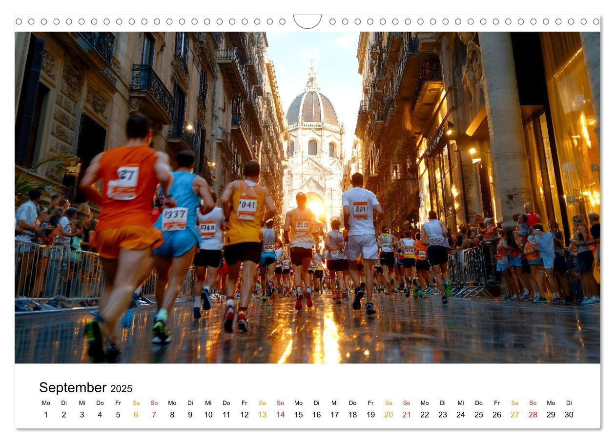 Bild: 9783457233597 | Marathon Power (Wandkalender 2025 DIN A3 quer), CALVENDO...