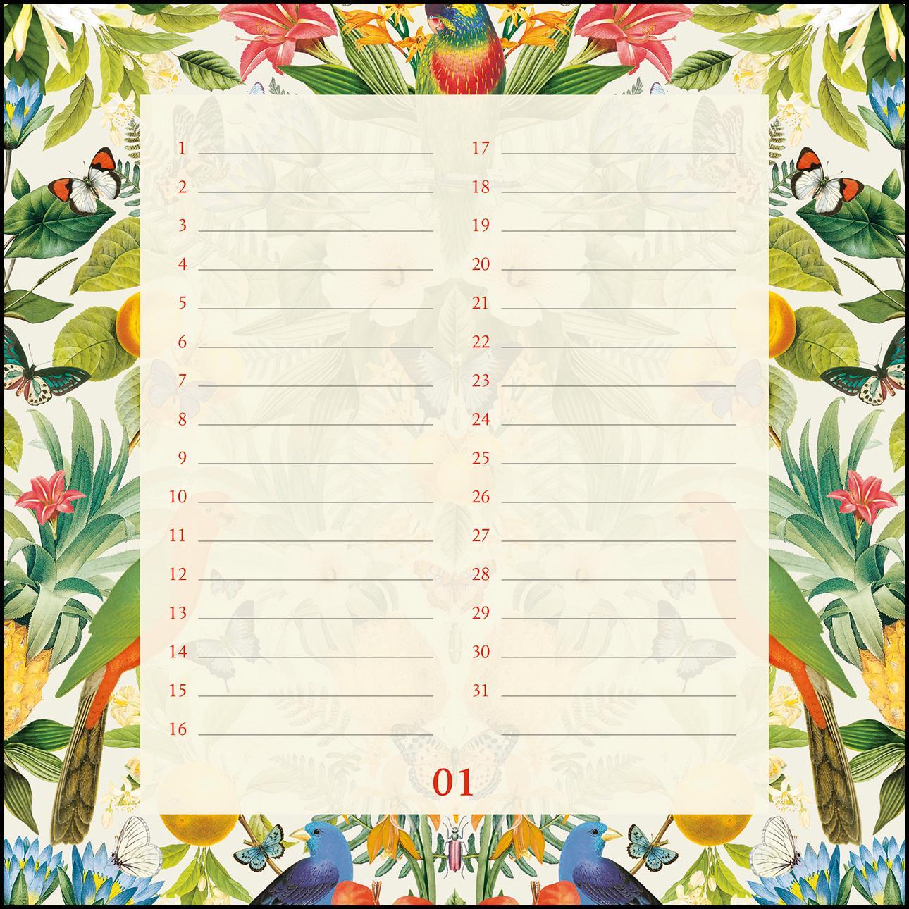 Bild: 9783832044923 | Immerwährender Geburtstagskalender floral - Archive by Portico...