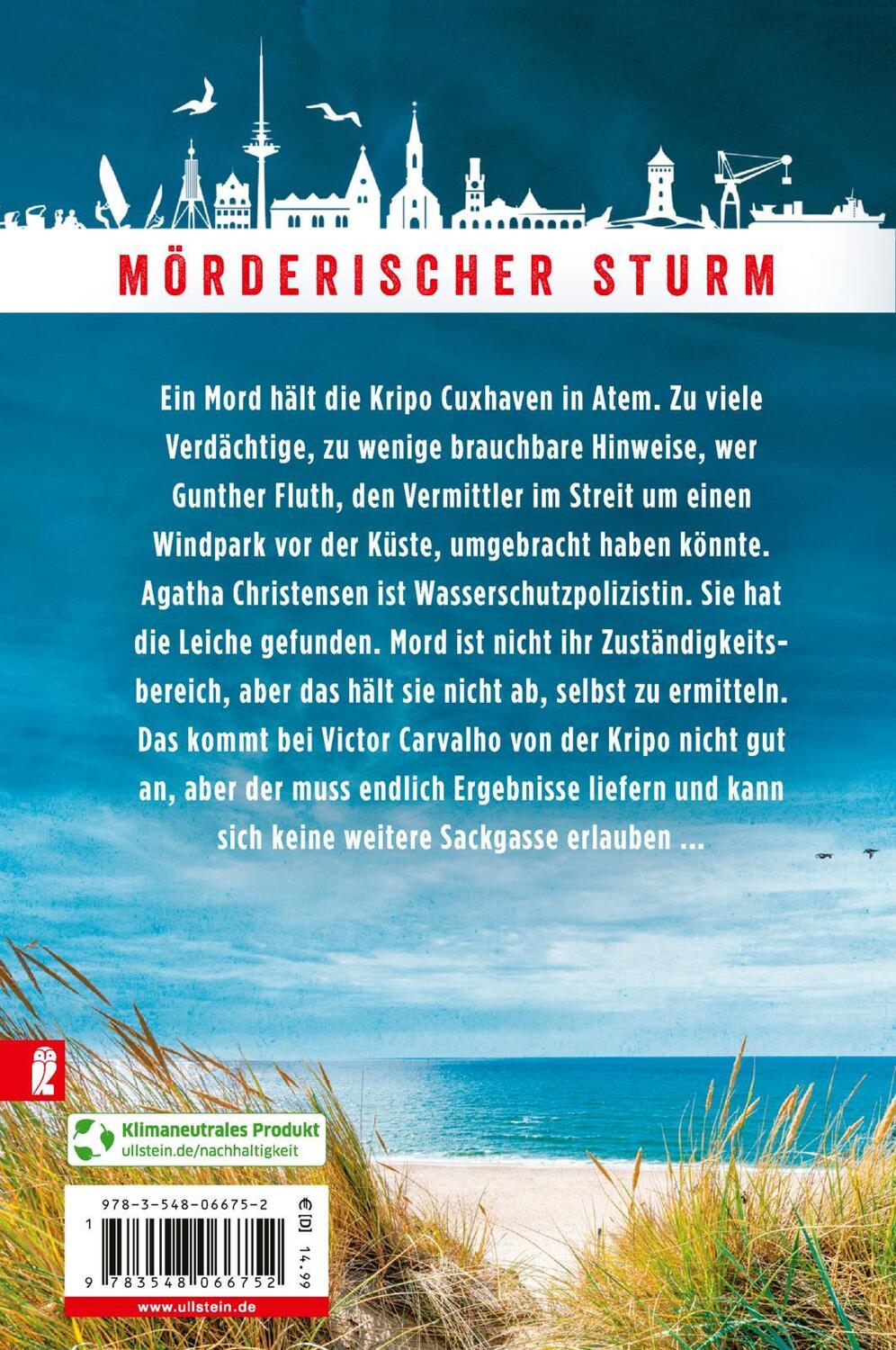 Rückseite: 9783548066752 | Windstärke Tod | Bente Storm | Taschenbuch | WaPo Cuxhaven | 368 S.