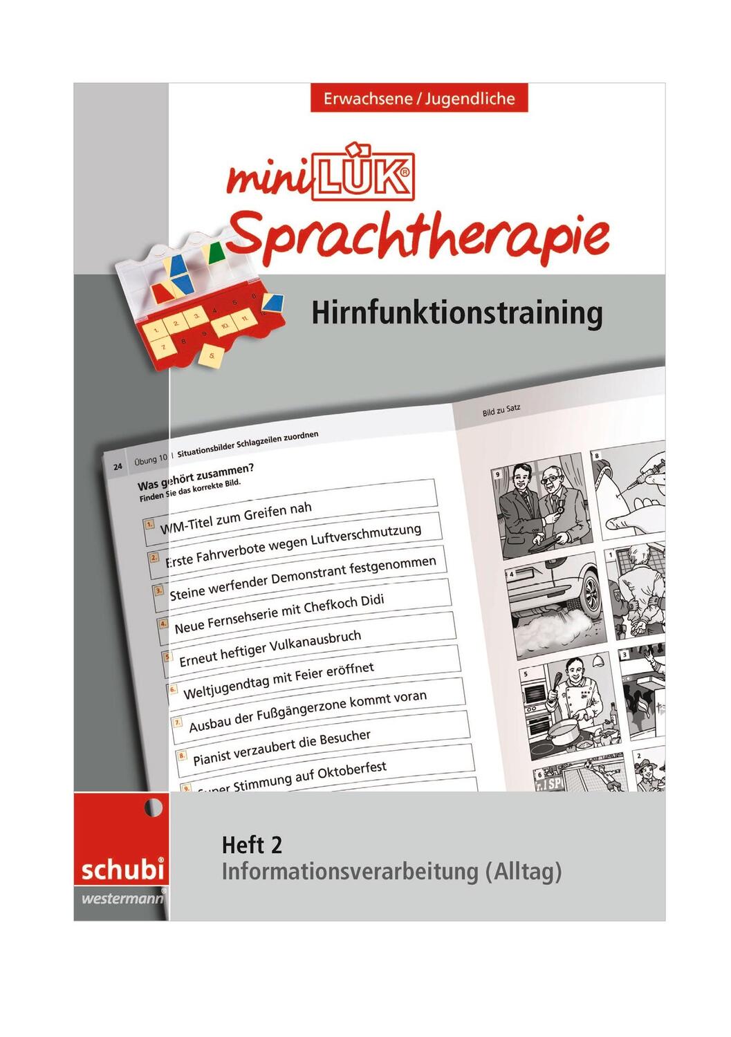 Cover: 9783039763719 | miniLÜK-Sprachtherapie Heft 2 - Hirnfunktionstraining | Broschüre