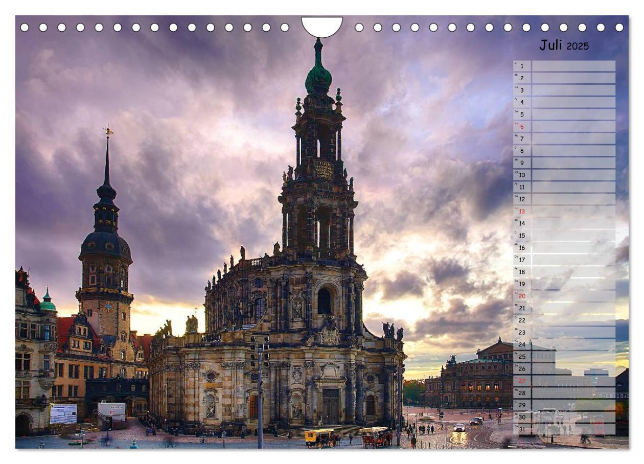 Bild: 9783435744657 | Dresden 2025 / Geburtstagskalender (Wandkalender 2025 DIN A4 quer),...