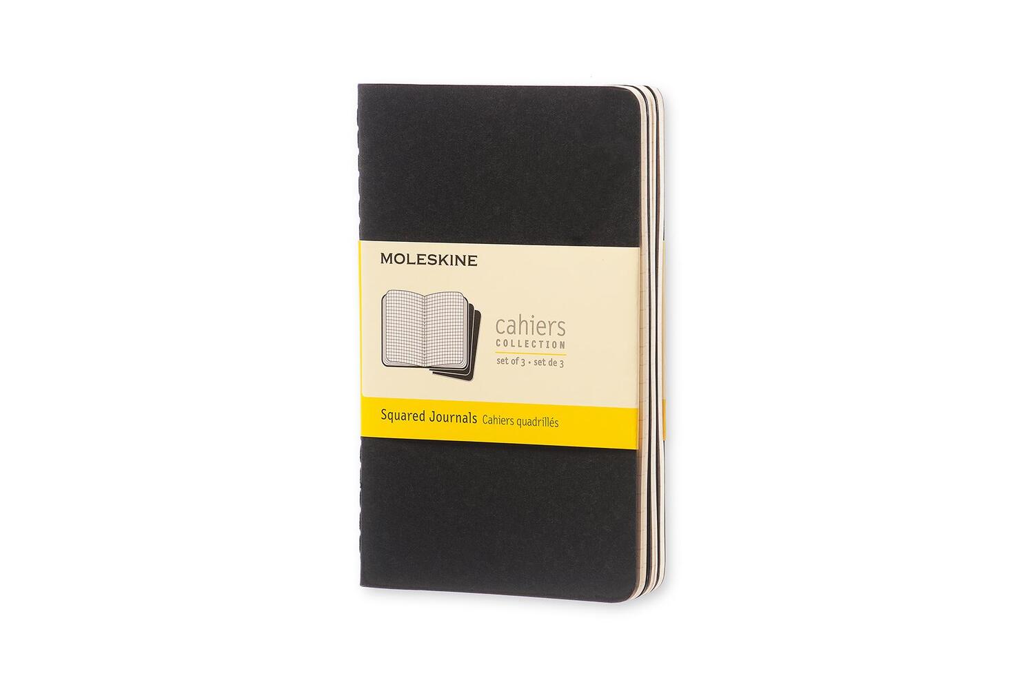 Bild: 9788883704901 | Moleskine Cahier pocket kariert schwarz DIN A6. 3er Pack | Taschenbuch