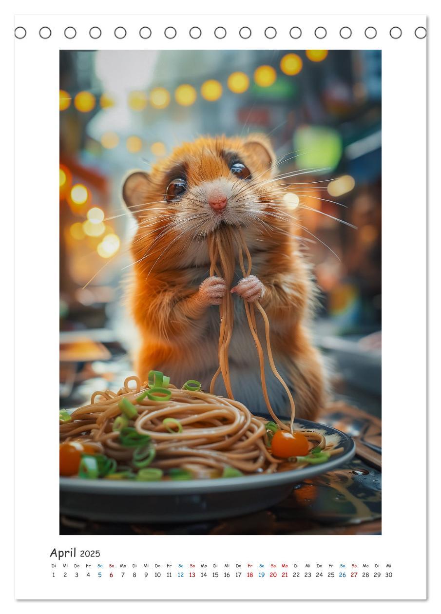 Bild: 9783435086962 | Lustige kleine Hamster (Tischkalender 2025 DIN A5 hoch), CALVENDO...