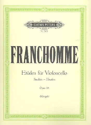 Cover: 9790014016296 | Etudes(12) Op.35 | Auguste Franchomme | Buch | Edition Peters