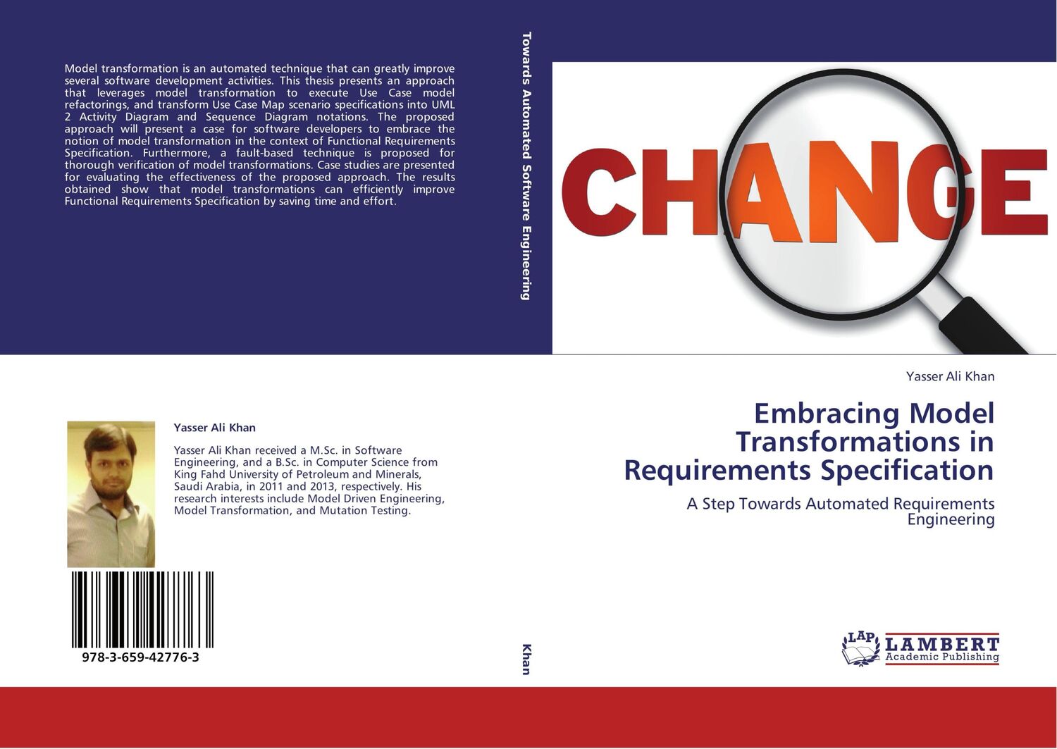 Cover: 9783659427763 | Embracing Model Transformations in Requirements Specification | Khan