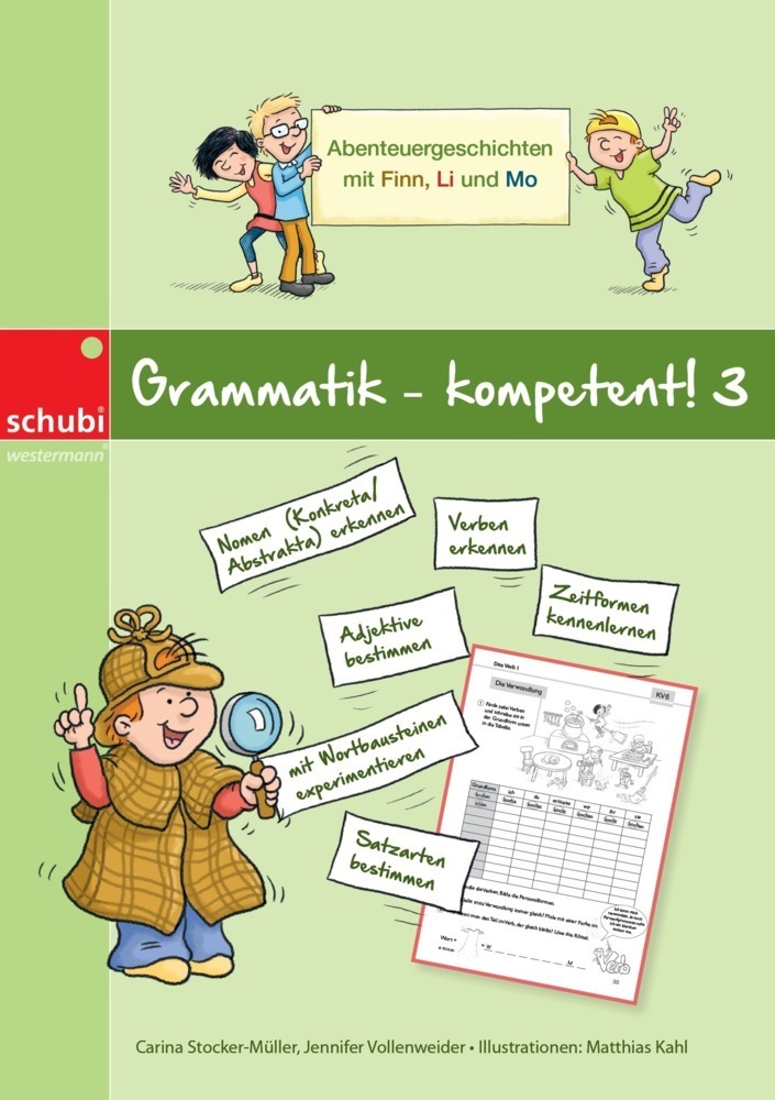 Cover: 9783039762439 | Grammatik - kompetent! 3 | Abenteuergeschichten mit Finn, Li und Mo