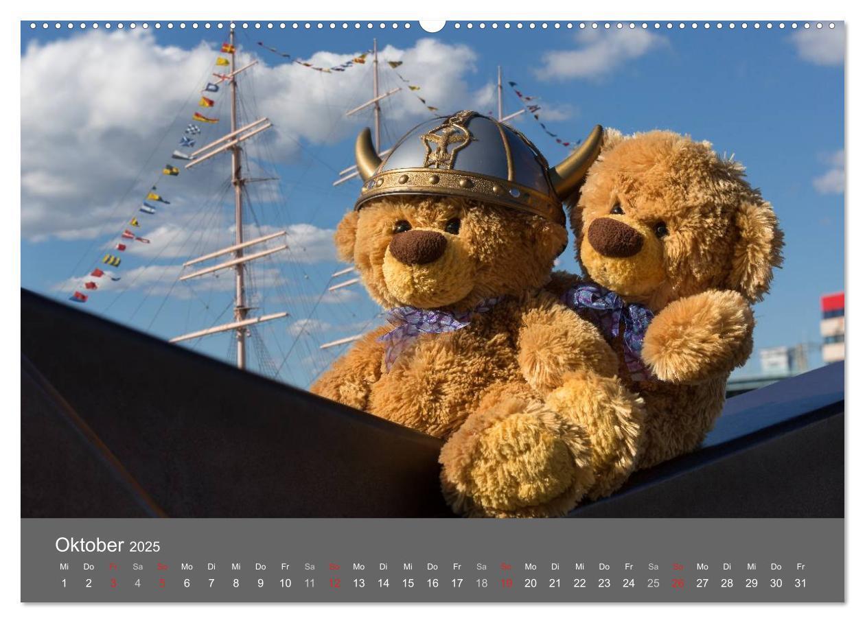 Bild: 9783435490356 | Travelling Teddy 2025 (hochwertiger Premium Wandkalender 2025 DIN...