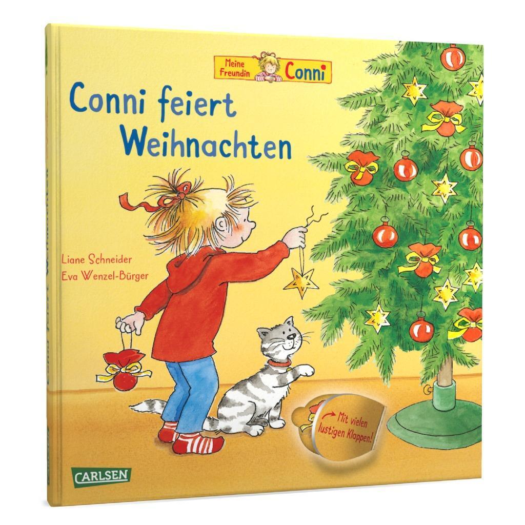 Bild: 9783551518309 | Conni feiert Weihnachten (Pappenbuch mit Klappen) | Liane Schneider