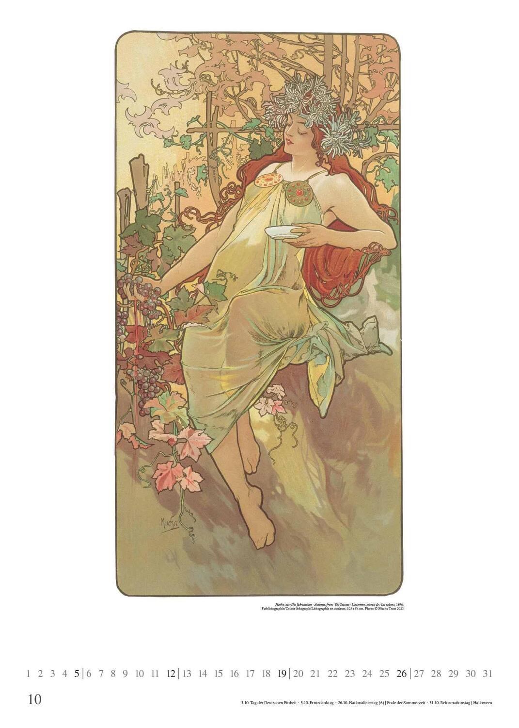 Bild: 4250809653310 | Mucha 2025 - Kunst-Kalender - Poster-Kalender - 50x70 | Kalender