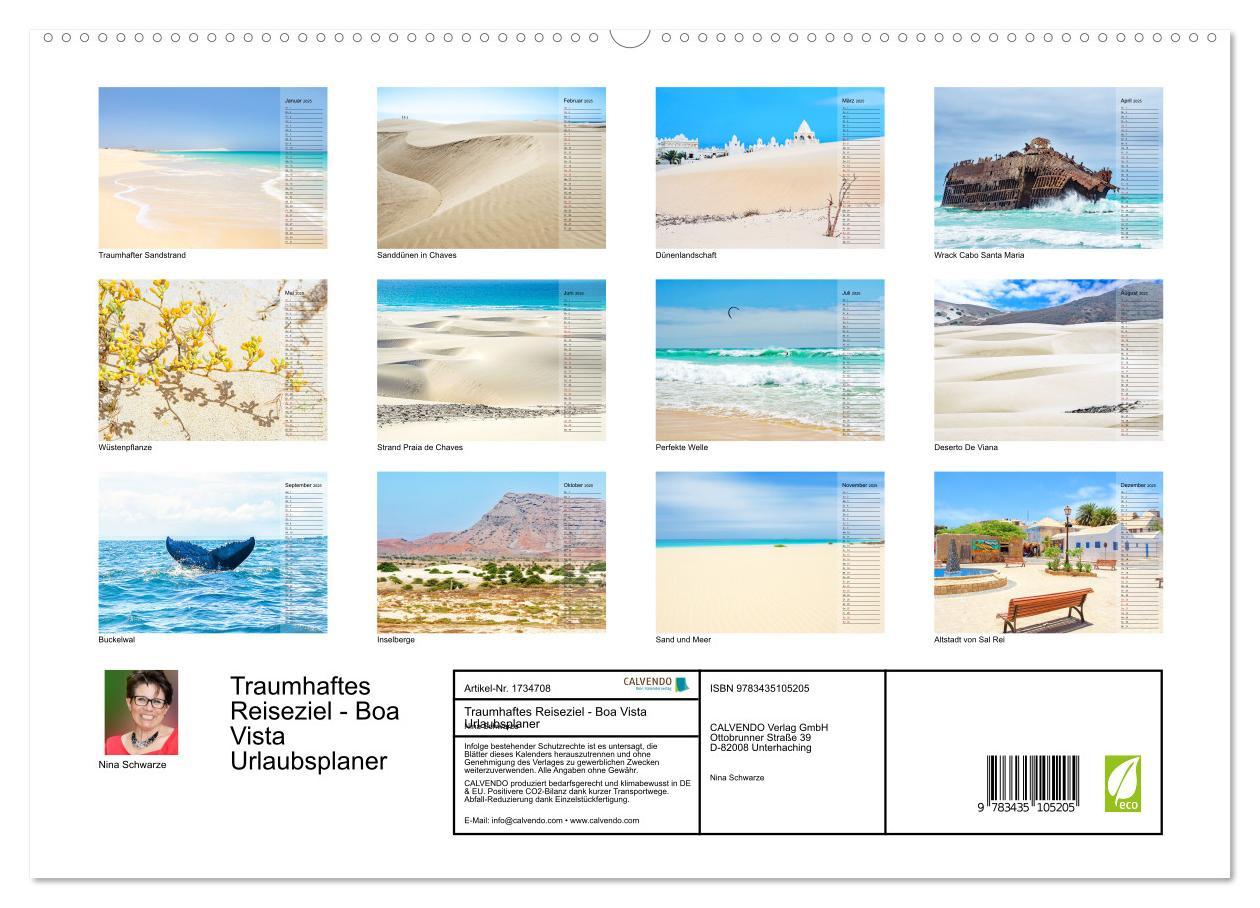 Bild: 9783435105205 | Traumhaftes Reiseziel - Boa Vista Urlaubsplaner (Wandkalender 2025...