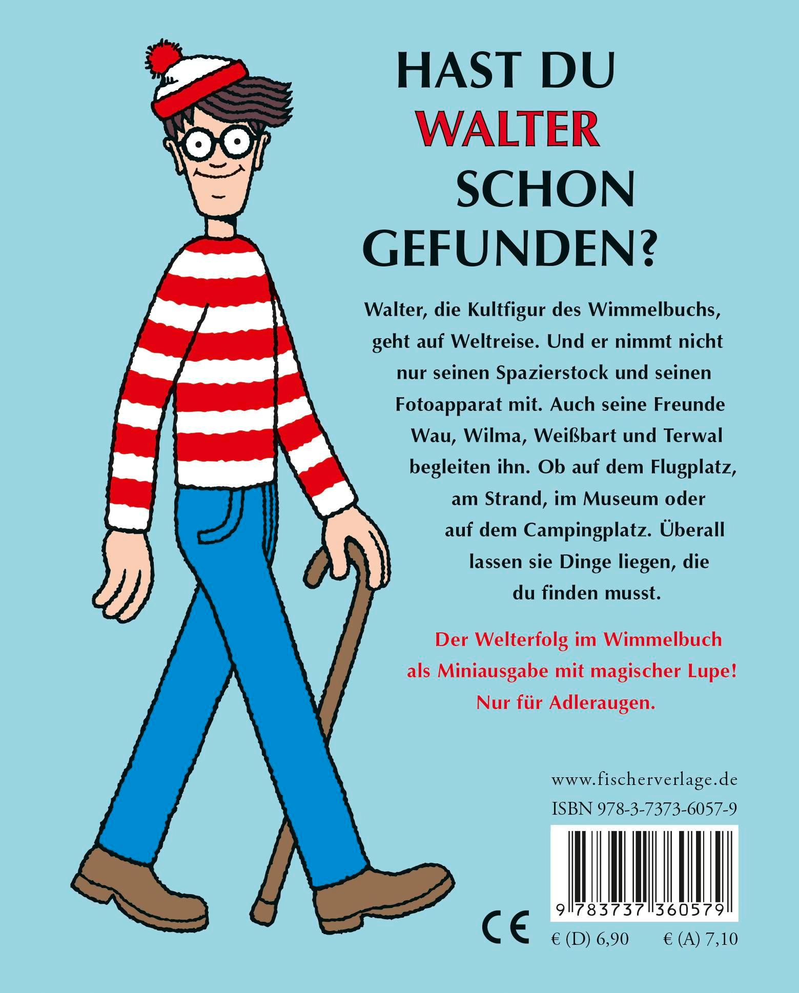 Rückseite: 9783737360579 | Wo ist Walter? | Minibilderbuch mit magischer Lupe | Martin Handford