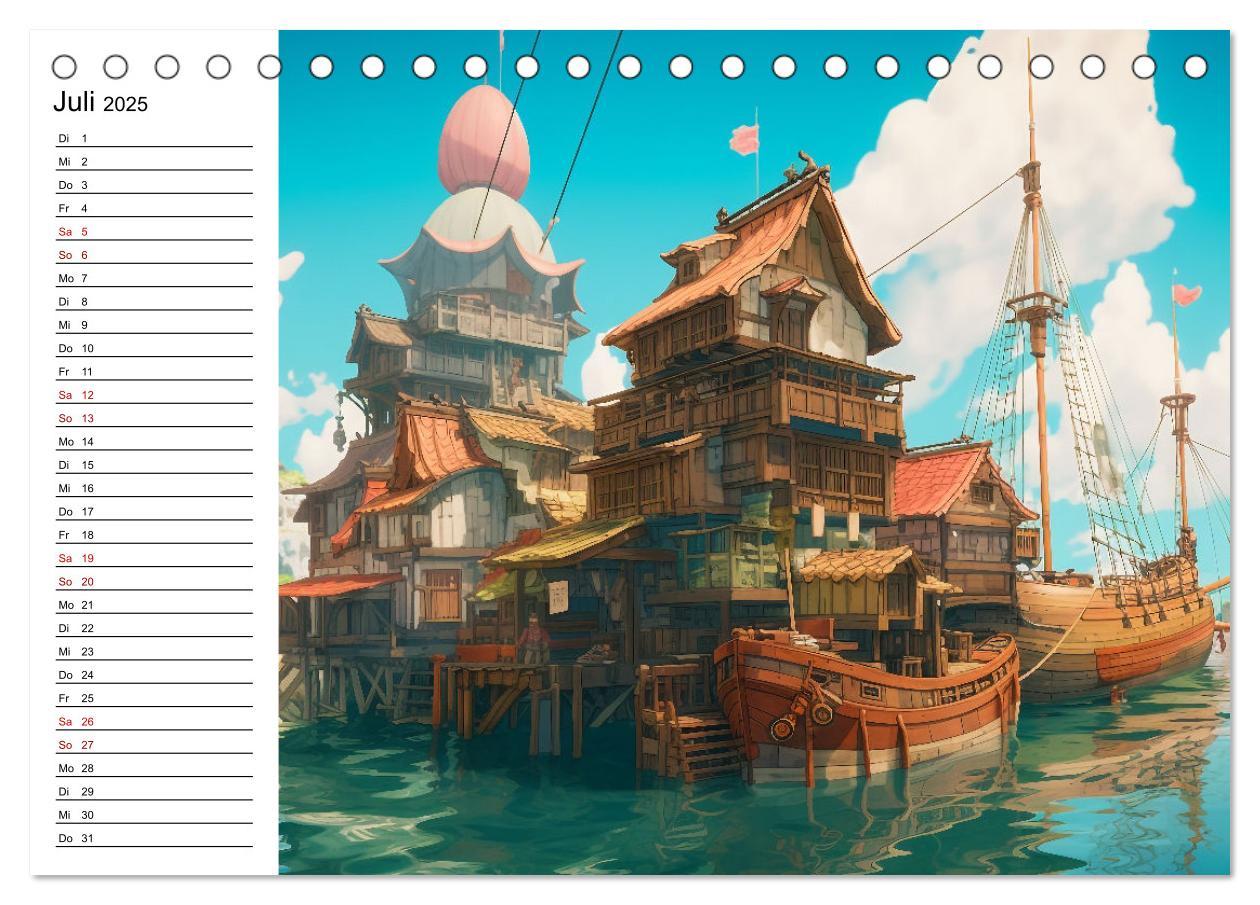 Bild: 9783383904707 | Anime Traumwelten (Tischkalender 2025 DIN A5 quer), CALVENDO...