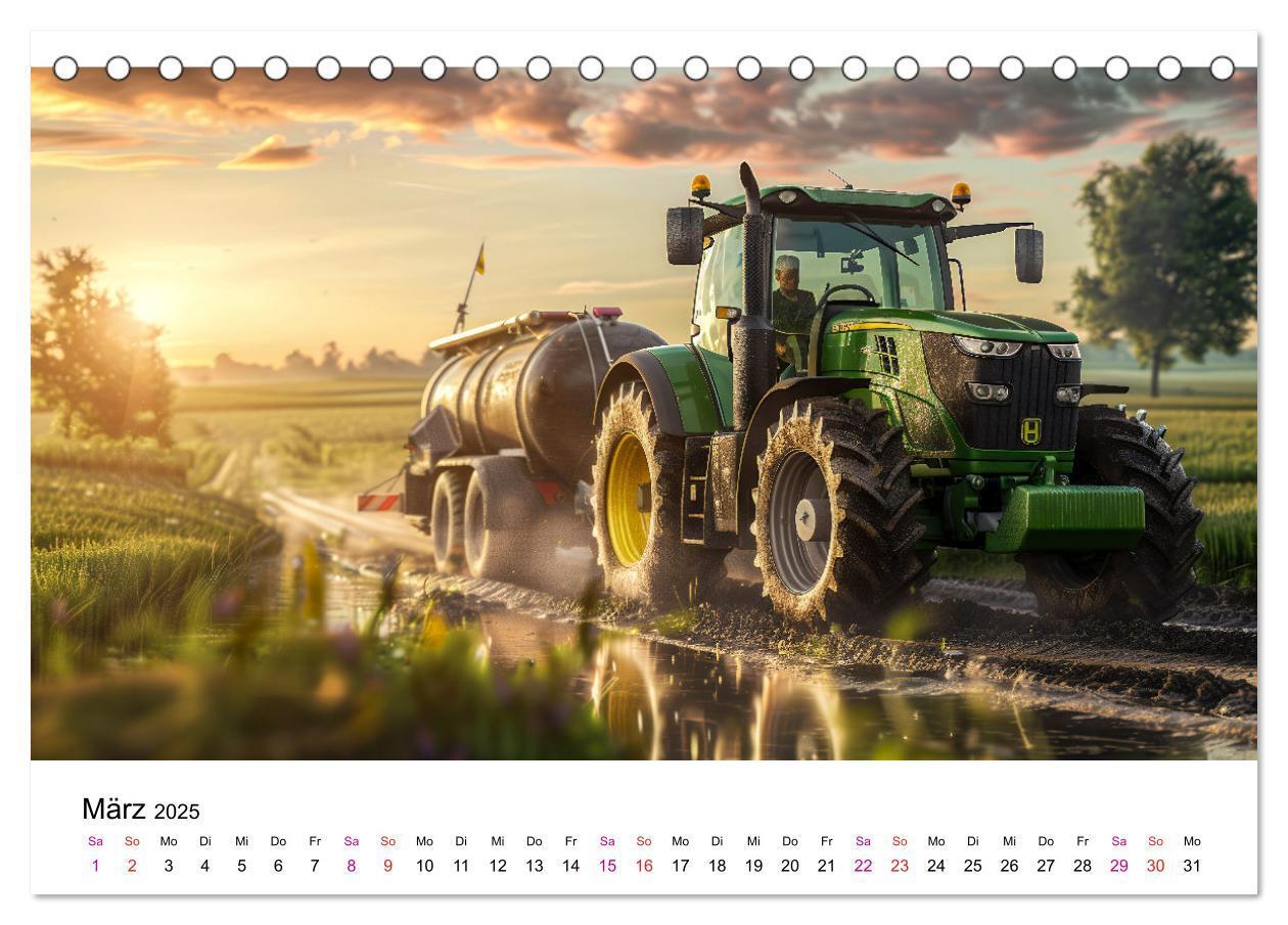 Bild: 9783457174876 | Traktoren Power (Tischkalender 2025 DIN A5 quer), CALVENDO...