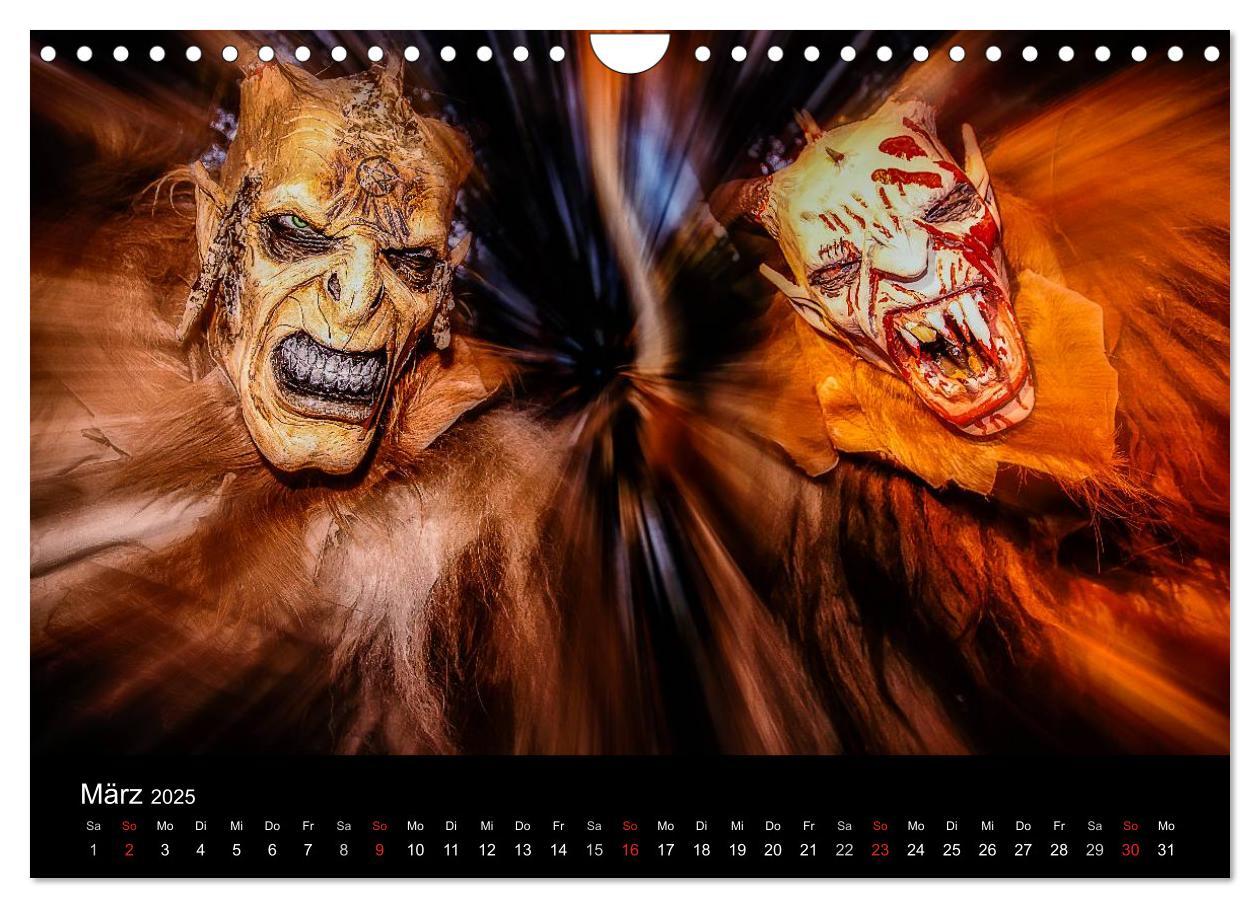 Bild: 9783435574551 | Perchten und Krampusse im Voralpenland (Wandkalender 2025 DIN A4...