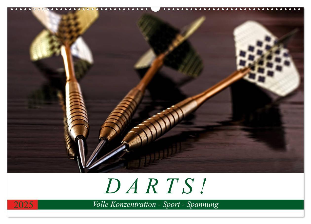 Cover: 9783435289578 | Darts. Konzentration - Sport - Spannung (Wandkalender 2025 DIN A2...