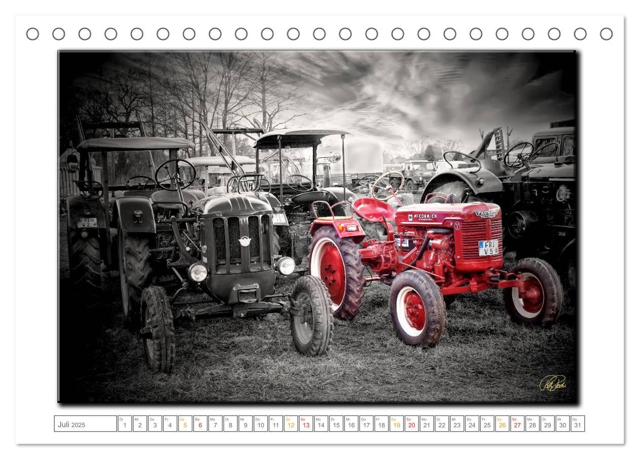 Bild: 9783435629893 | Oldtimer - nostalgische Traktoren und Lastwagen (Tischkalender 2025...