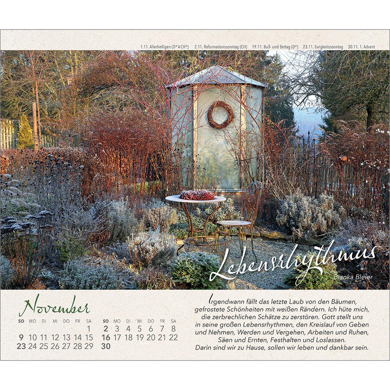 Bild: 9783754817353 | Wo Himmel und Erde sich zart berühren | Gartenkalender | Bianka Bleier