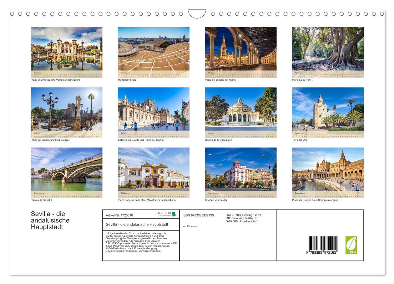 Bild: 9783383972195 | Sevilla - die andalusische Hauptstadt (Wandkalender 2025 DIN A3...