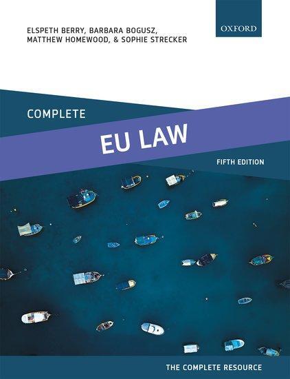 Cover: 9780192846419 | Complete EU Law | Text, Cases, and Materials | Barbara Bogusz (u. a.)