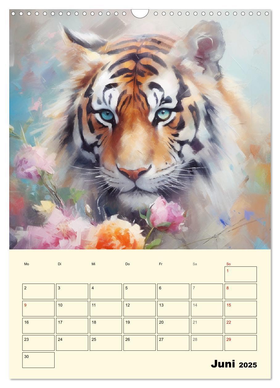 Bild: 9783435868599 | Raubkatzen. Zauberhafte Aquarelle (Wandkalender 2025 DIN A3 hoch),...