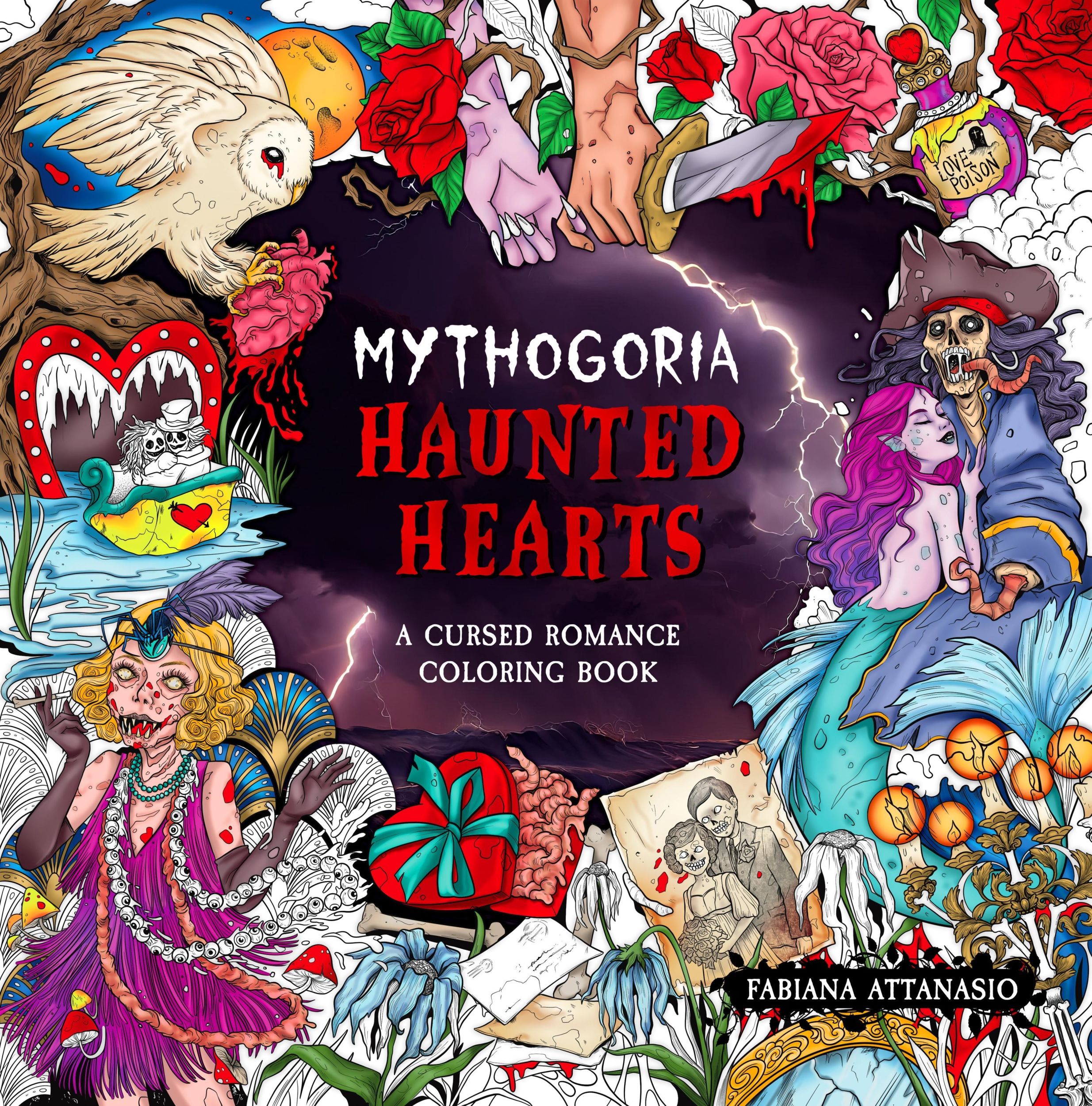 Cover: 9781250346957 | Mythogoria: Haunted Hearts | A Cursed Romance Coloring Book | Buch