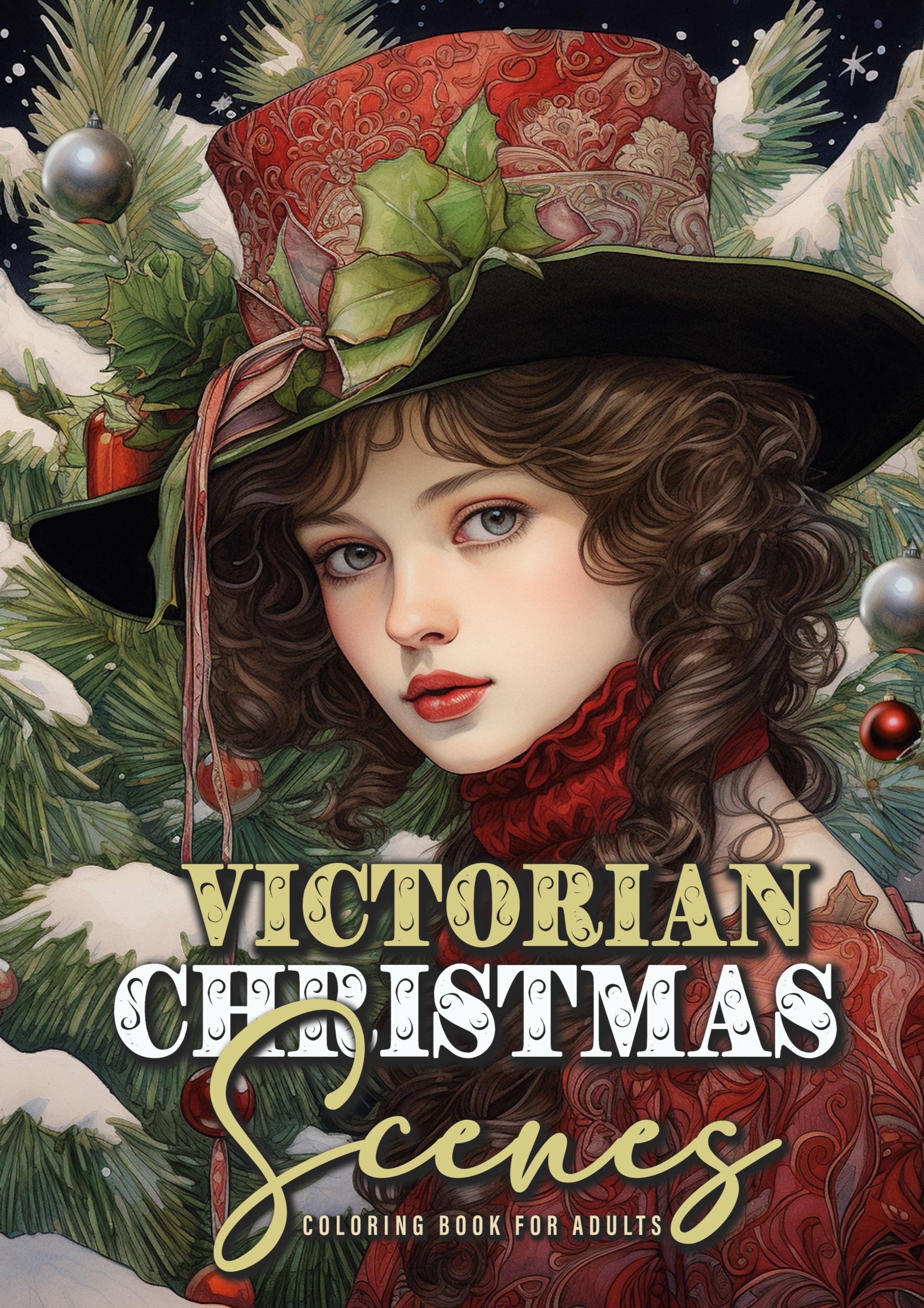 Cover: 9783758422027 | Victorian Christmas Scenes Coloring Book for Adults | Publishing