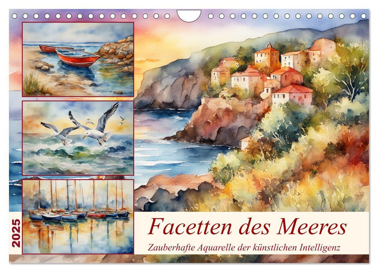 Cover: 9783383799655 | Facetten des Meeres (Wandkalender 2025 DIN A4 quer), CALVENDO...