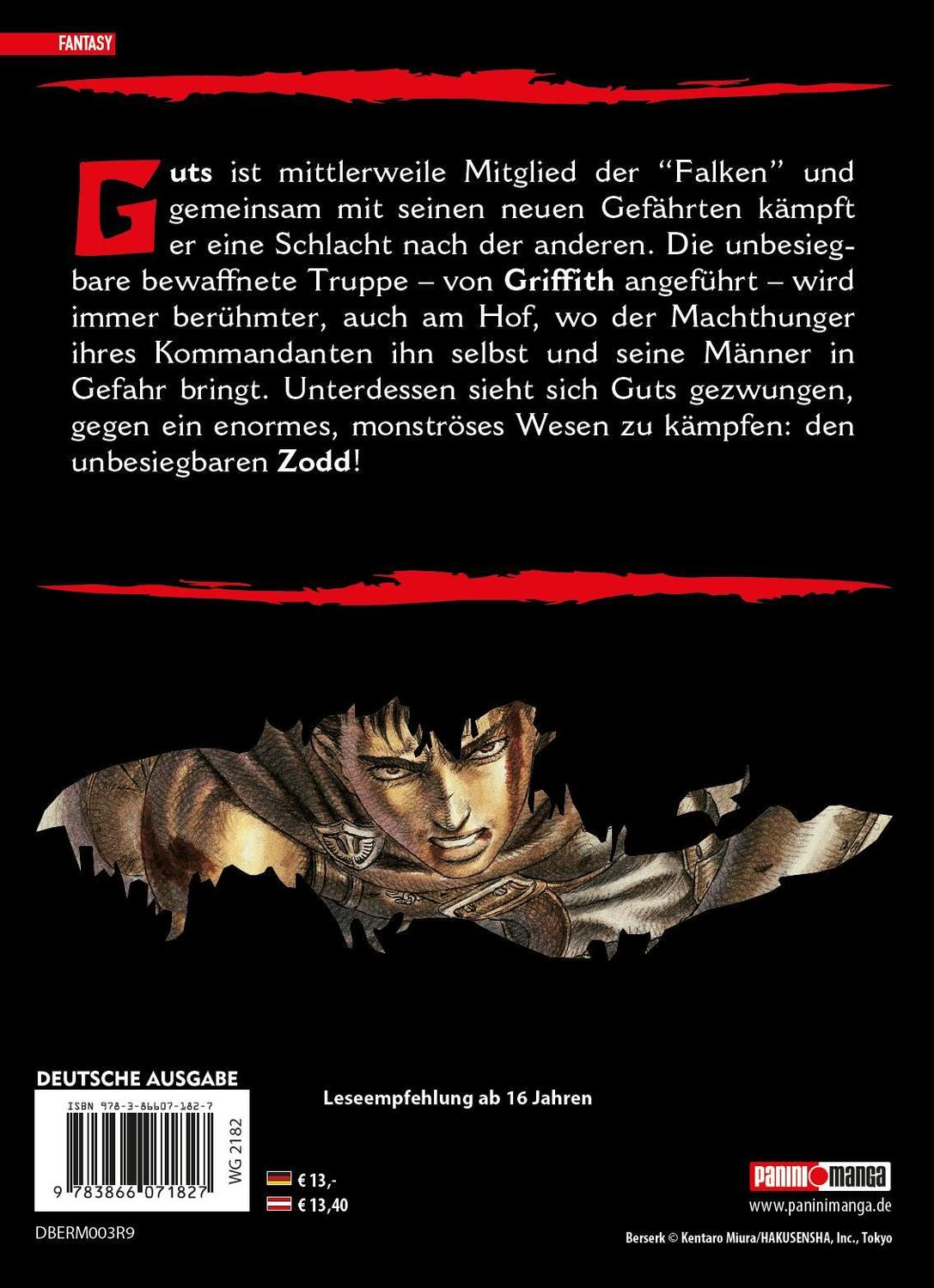 Rückseite: 9783866071827 | Berserk Max 03 | Bd. 3 | Kentaro Miura | Taschenbuch | 460 S. | 2006