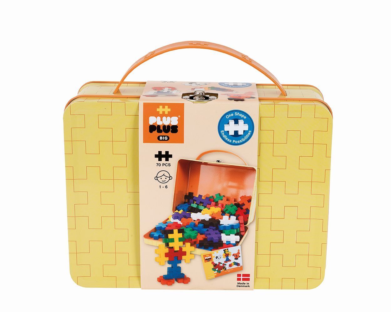 Bild: 5710409200806 | Plus Plus,70 Kreativ Bausteine BIG Metallbox | Stück | Plus-Plus