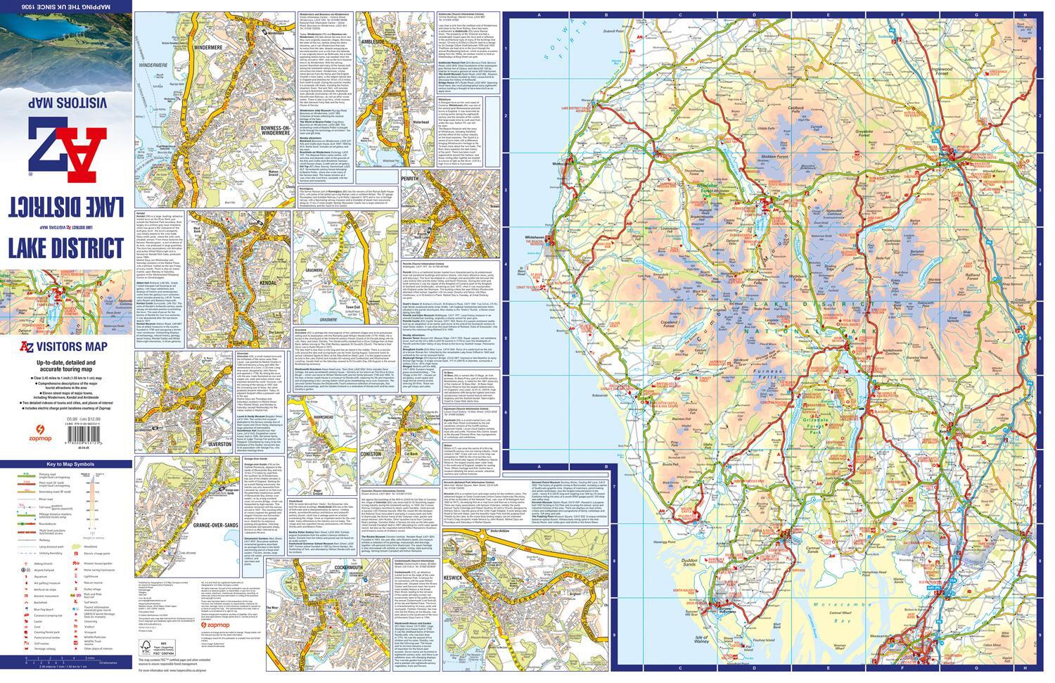 Bild: 9780008653125 | Lake District A-Z Visitors Map | A-Z Maps | (Land-)Karte | Englisch