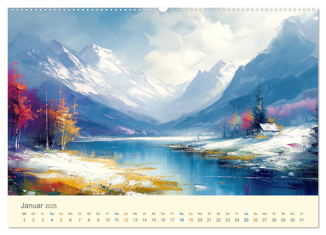 Bild: 9783435745036 | Impressionistische Naturlandschaften (Wandkalender 2025 DIN A2...