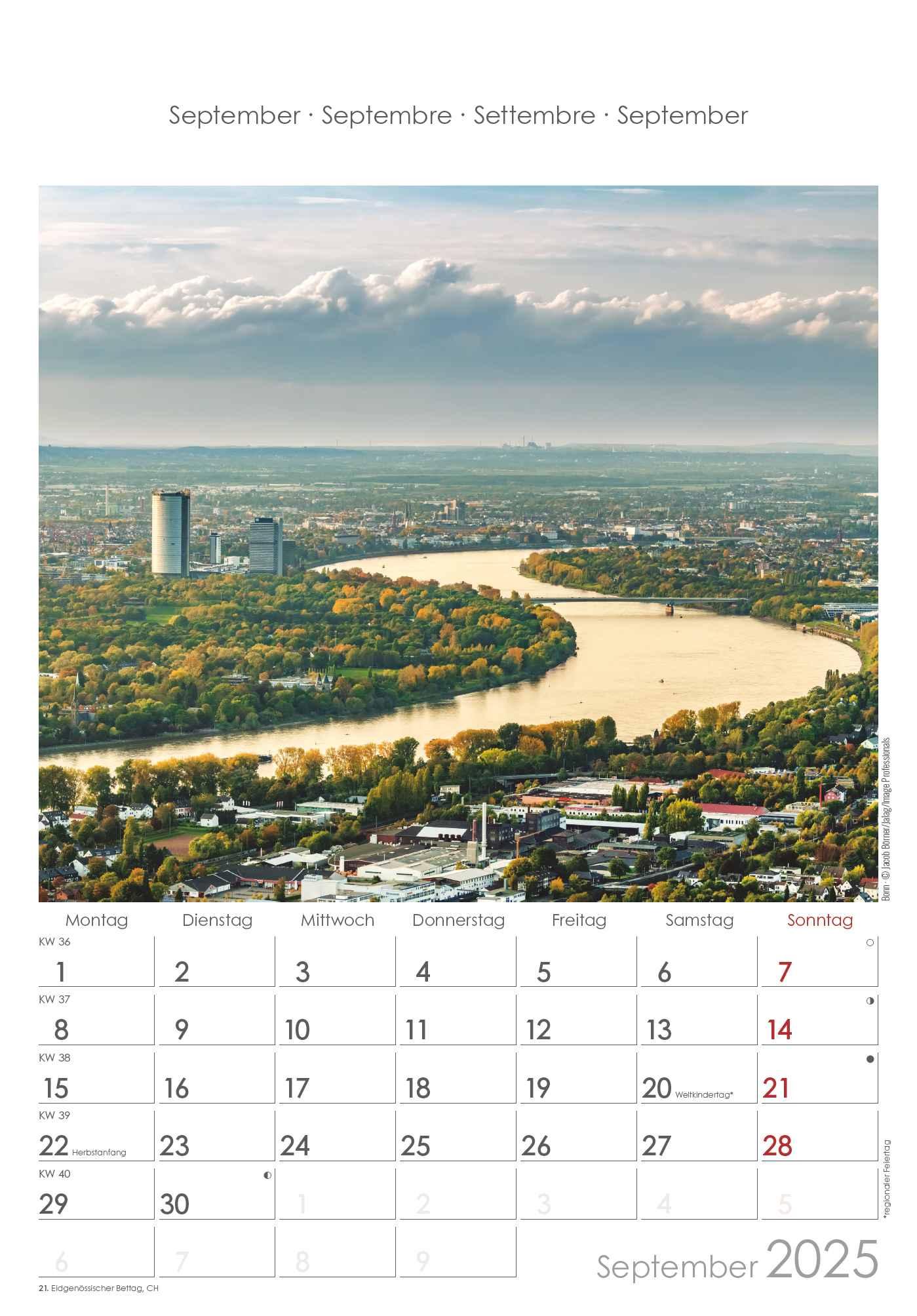 Bild: 4251732343354 | Nordrhein-Westfalen 2025 - Bild-Kalender 23,7x34 cm -...