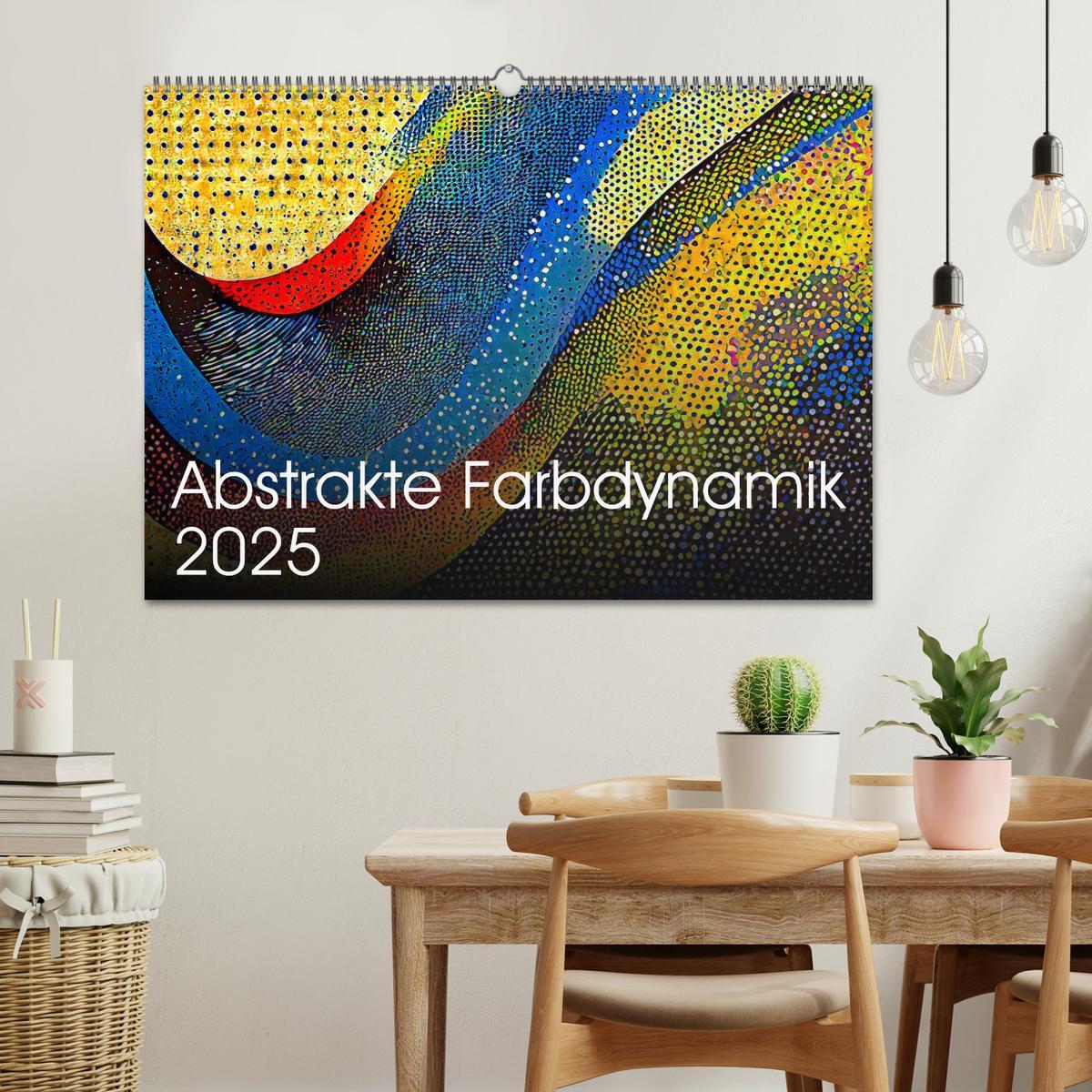 Bild: 9783435979646 | Abstrakte Farbdynamik (Wandkalender 2025 DIN A2 quer), CALVENDO...