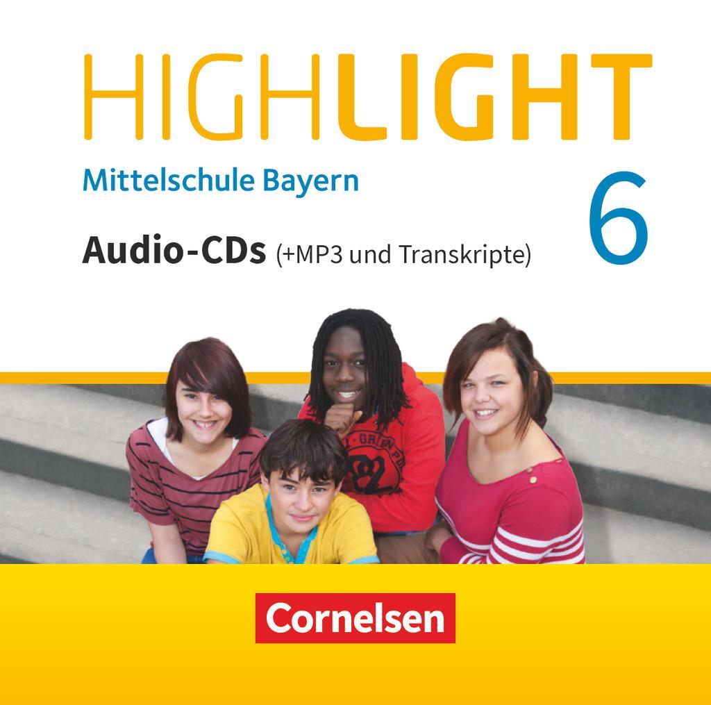 Cover: 9783060333929 | Highlight 6. Jahrgangsstufe - Mittelschule Bayern - Audio-CDs und...