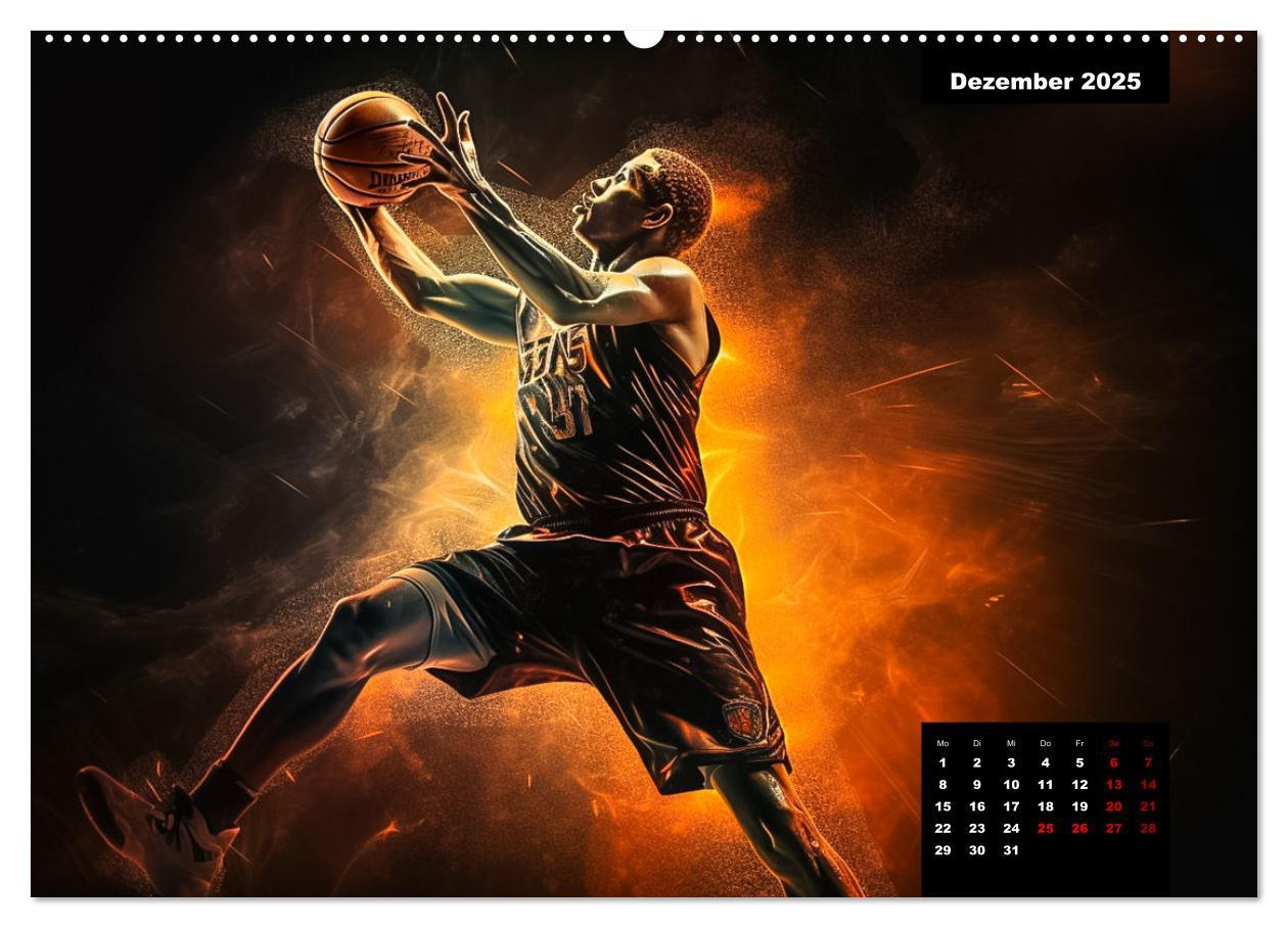 Bild: 9783383905391 | Faszination Basketball (Wandkalender 2025 DIN A2 quer), CALVENDO...