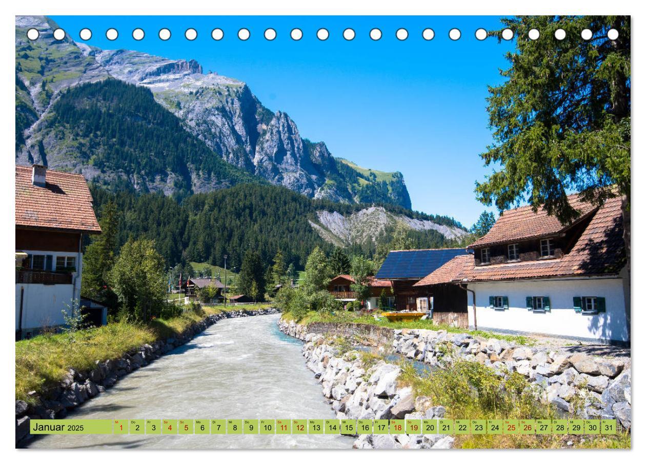 Bild: 9783435356577 | Alpentraum Kandersteg (Tischkalender 2025 DIN A5 quer), CALVENDO...