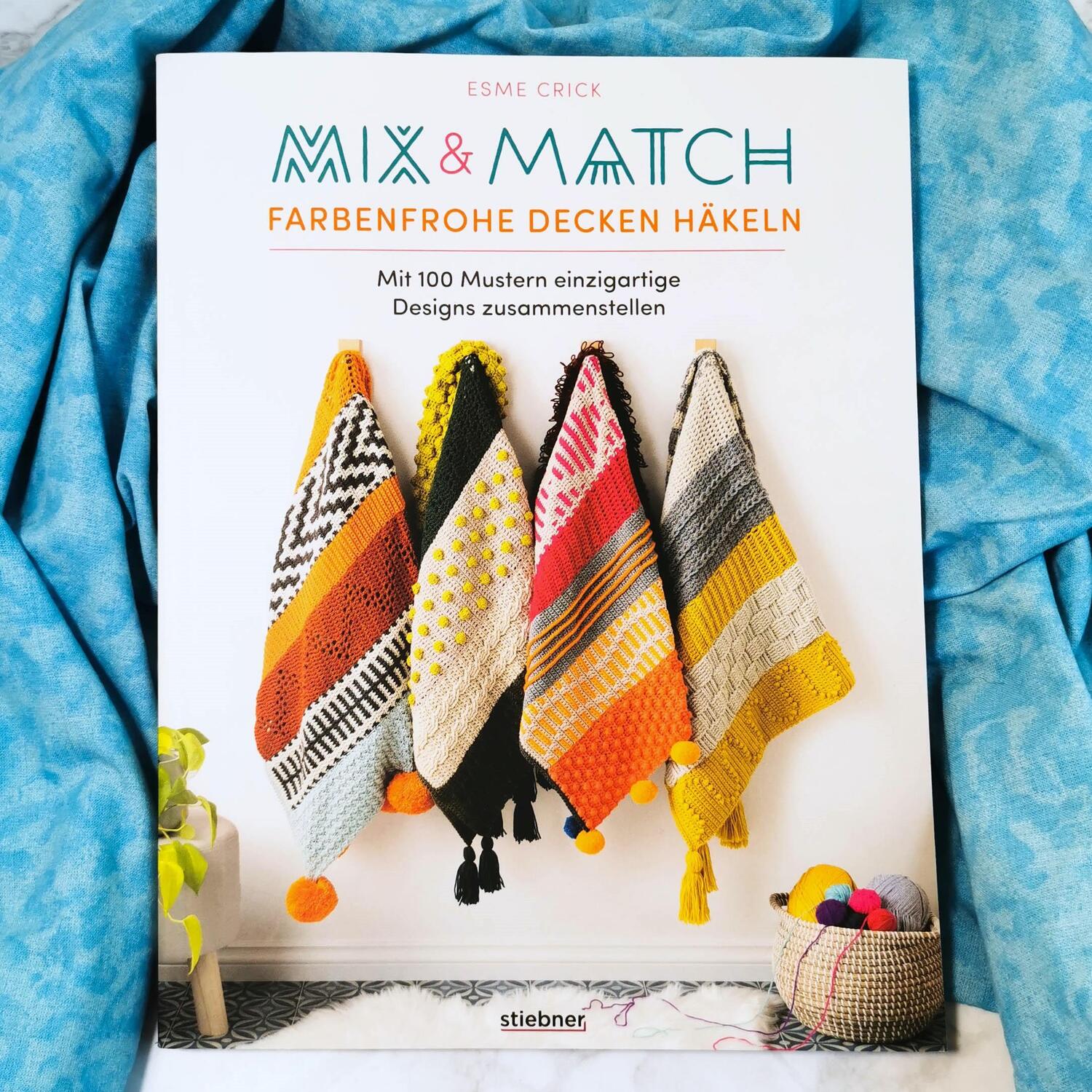 Bild: 9783830721437 | Mix &amp; Match Farbenfrohe Decken häkeln | Esme Crick | Taschenbuch