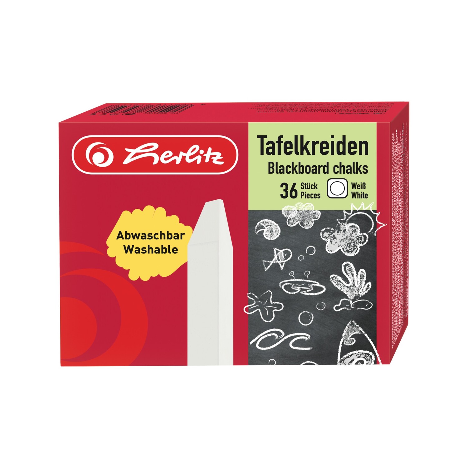 Cover: 4008118856508 | Herlitz Tafelkreide 36er Set weiß | 8856502 | 2023 | Herlitz