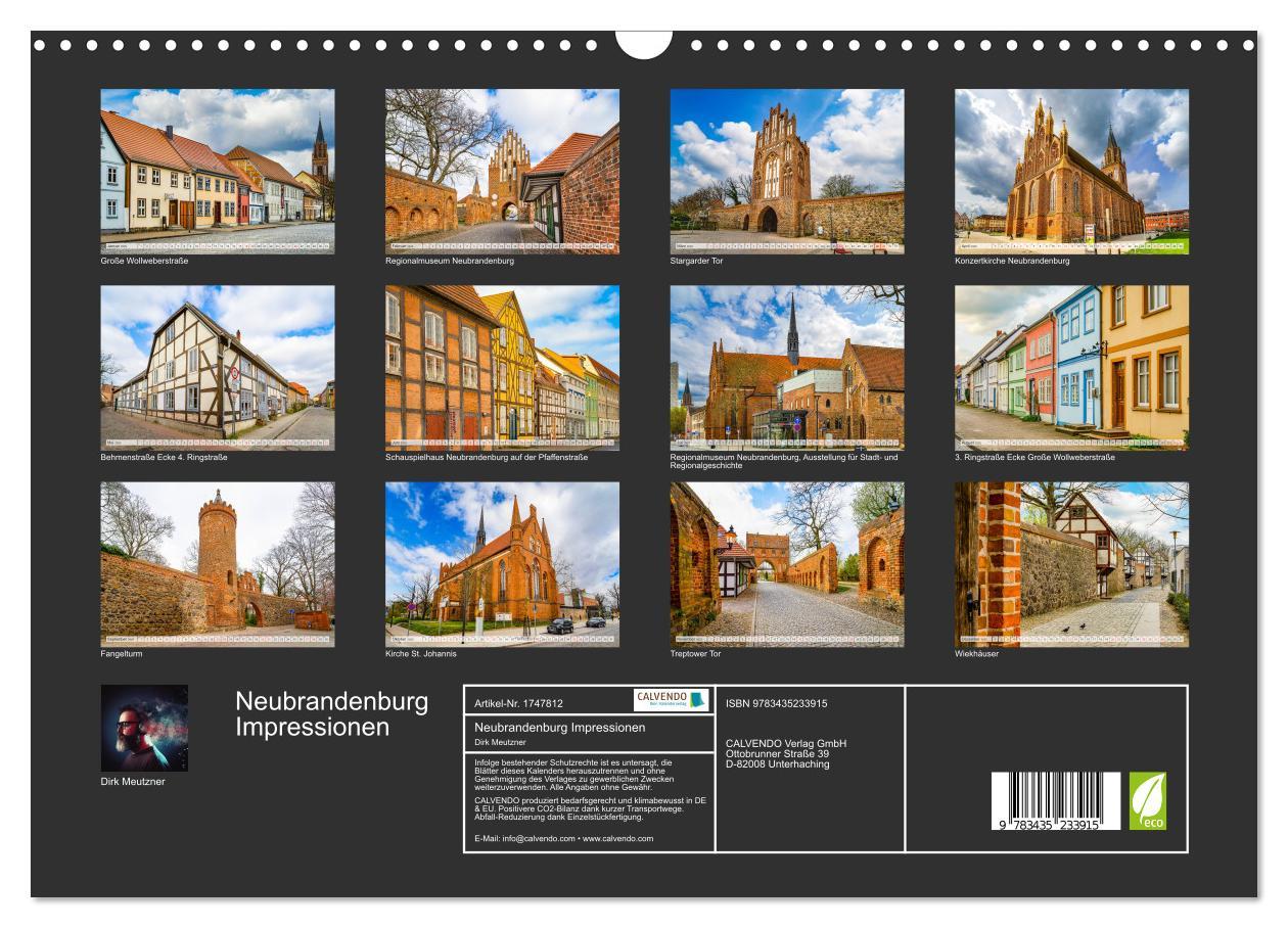 Bild: 9783435233915 | Neubrandenburg Impressionen (Wandkalender 2025 DIN A3 quer),...