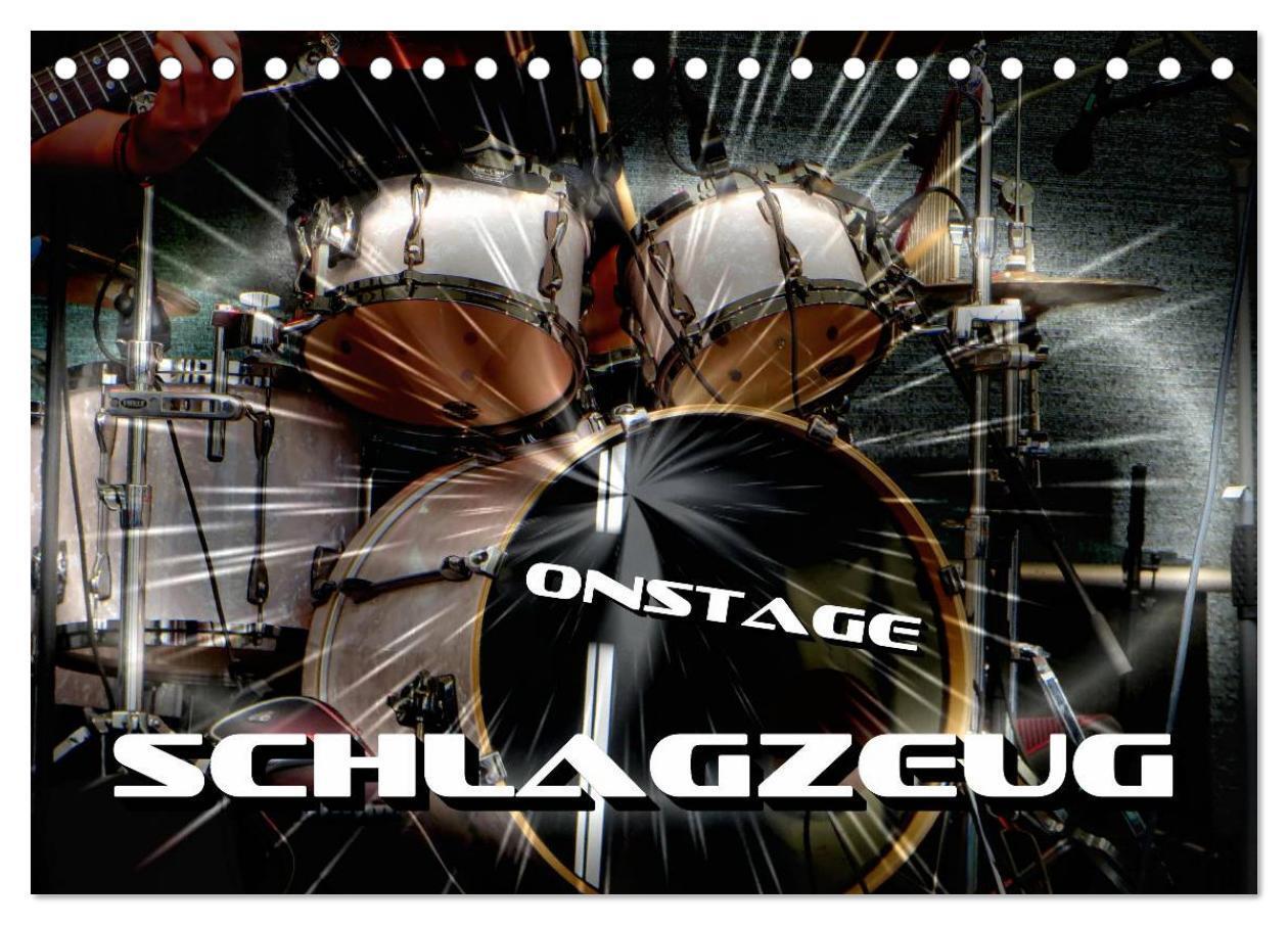 Cover: 9783435546459 | Schlagzeug onstage (Tischkalender 2025 DIN A5 quer), CALVENDO...