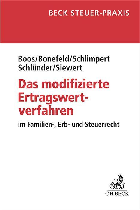 Cover: 9783406817724 | Das modifizierte Ertragswertverfahren | Frank Boos (u. a.) | Buch