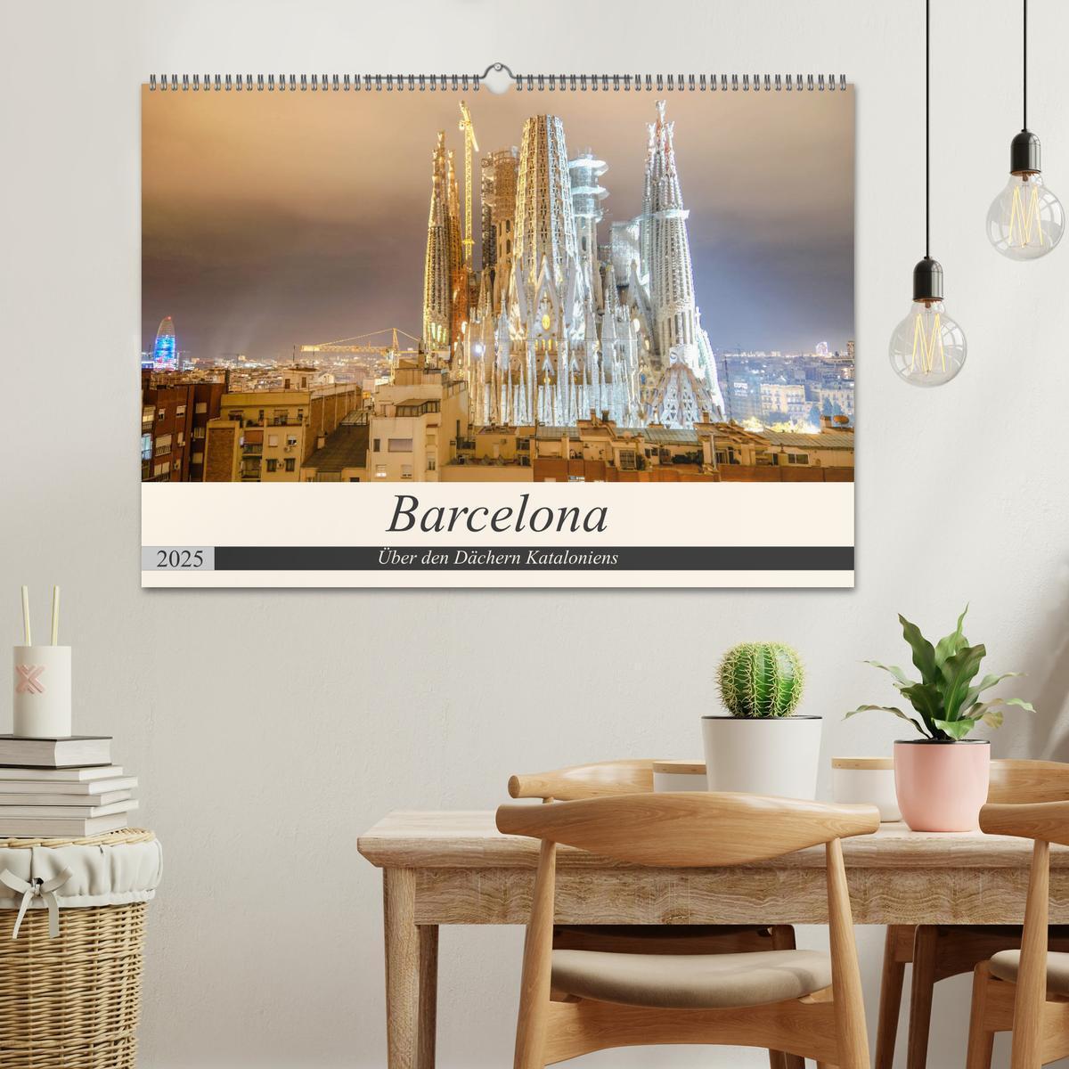 Bild: 9783435268566 | Barcelona - Über den Dächern Kataloniens (Wandkalender 2025 DIN A2...