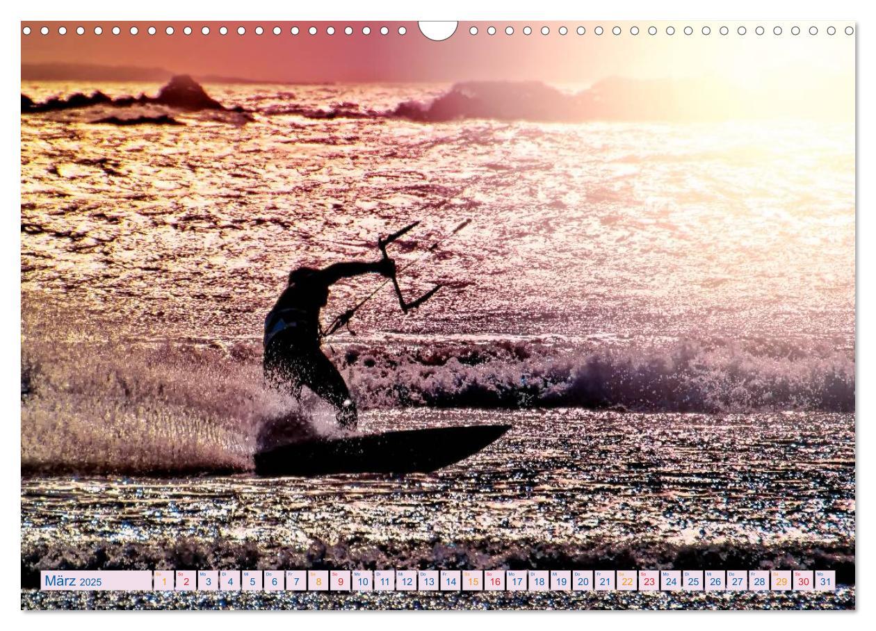 Bild: 9783435727117 | Kitesurfen - über den Wellen (Wandkalender 2025 DIN A3 quer),...