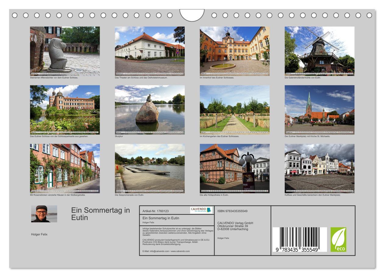 Bild: 9783435355549 | Ein Sommertag in Eutin (Wandkalender 2025 DIN A4 quer), CALVENDO...