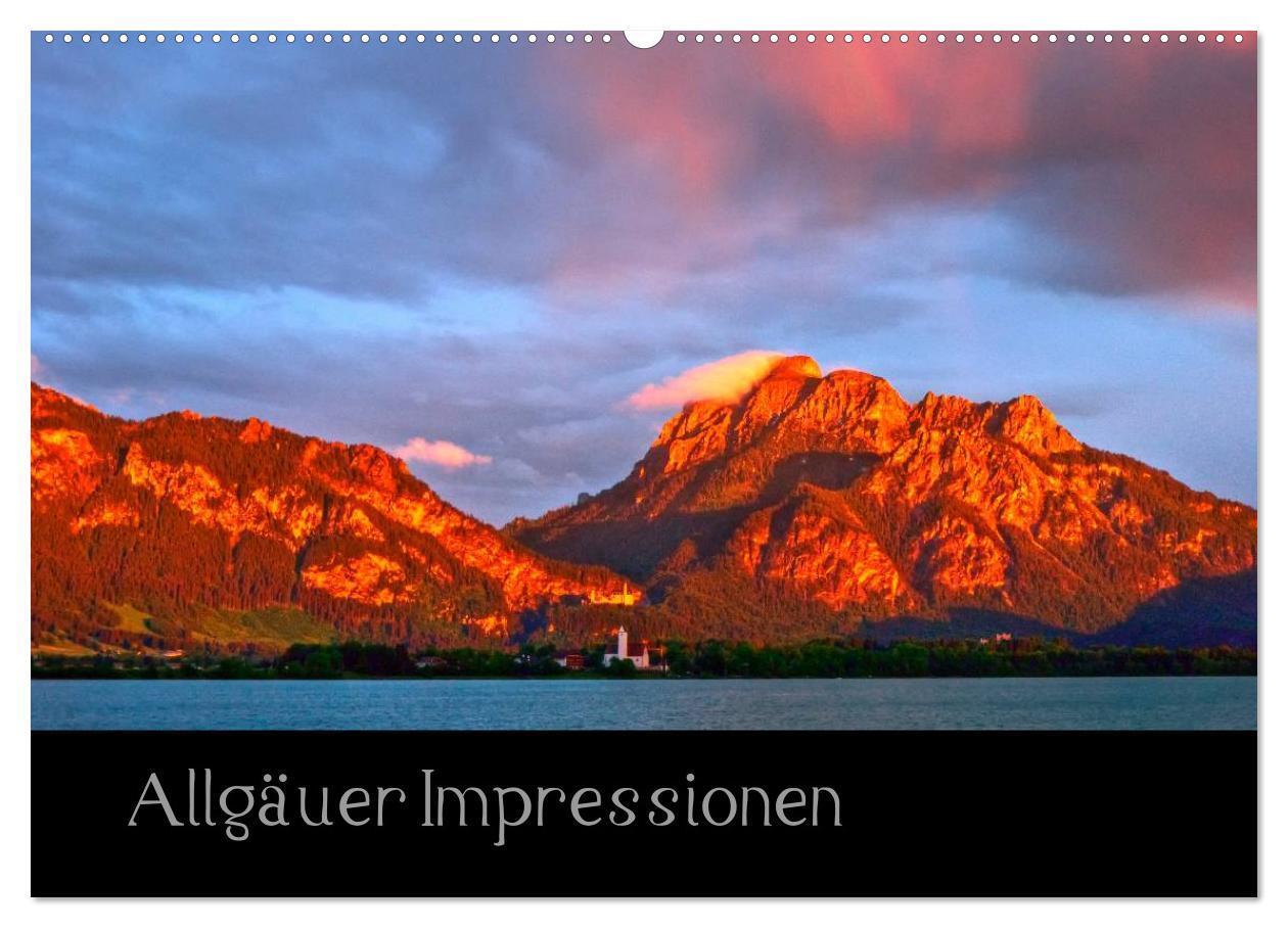 Cover: 9783435558377 | Allgäuer Impressionen (Wandkalender 2025 DIN A2 quer), CALVENDO...