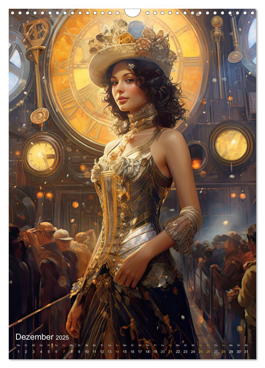 Bild: 9783435870554 | Steampunk Ladies (Wandkalender 2025 DIN A3 hoch), CALVENDO...