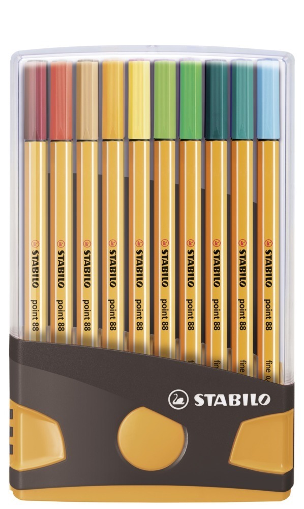 Cover: 4006381552486 | Fineliner - STABILO point 88 ColorParade - 20er Tischset in...