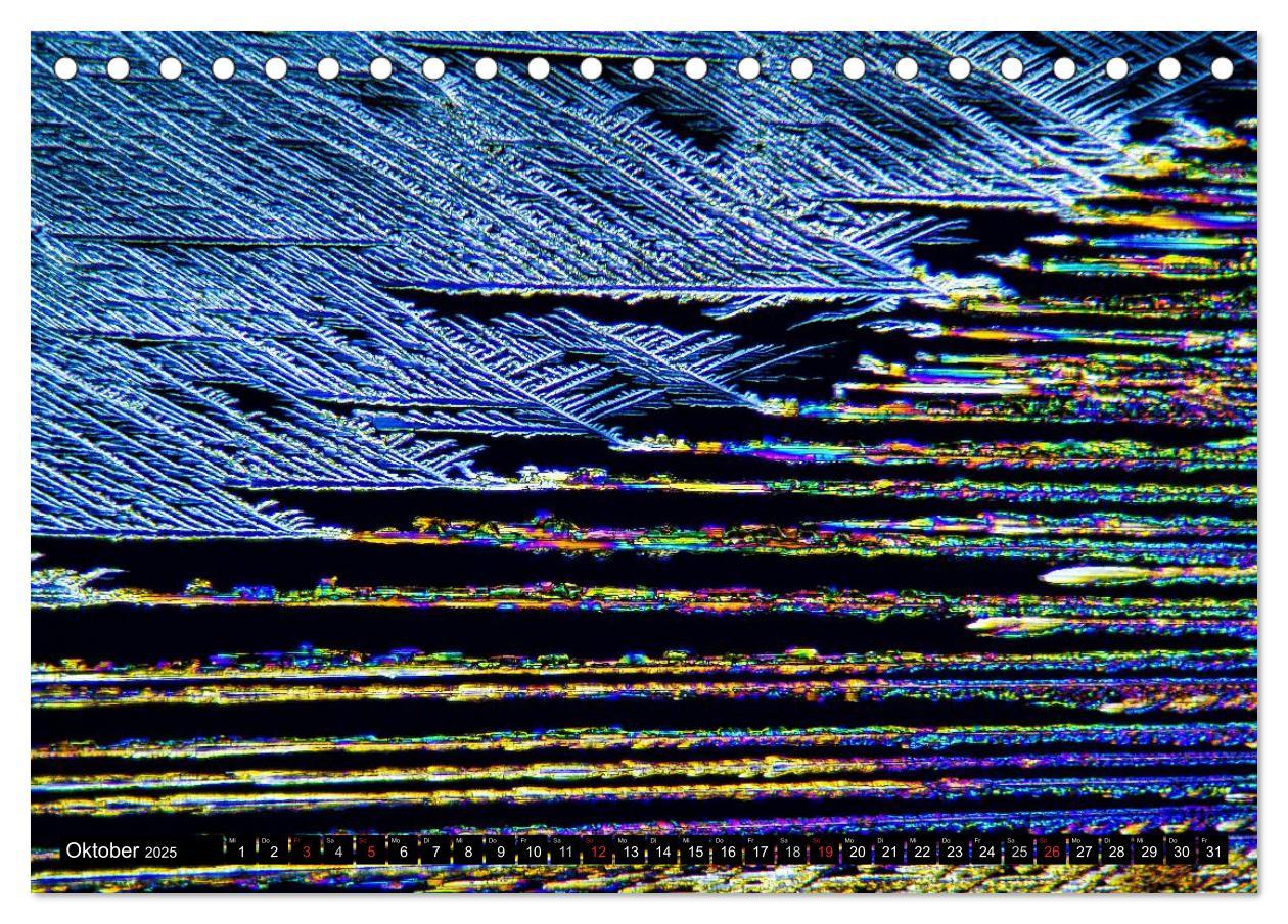 Bild: 9783435612277 | Mikrokristalle in polarisiertem Licht (Tischkalender 2025 DIN A5...