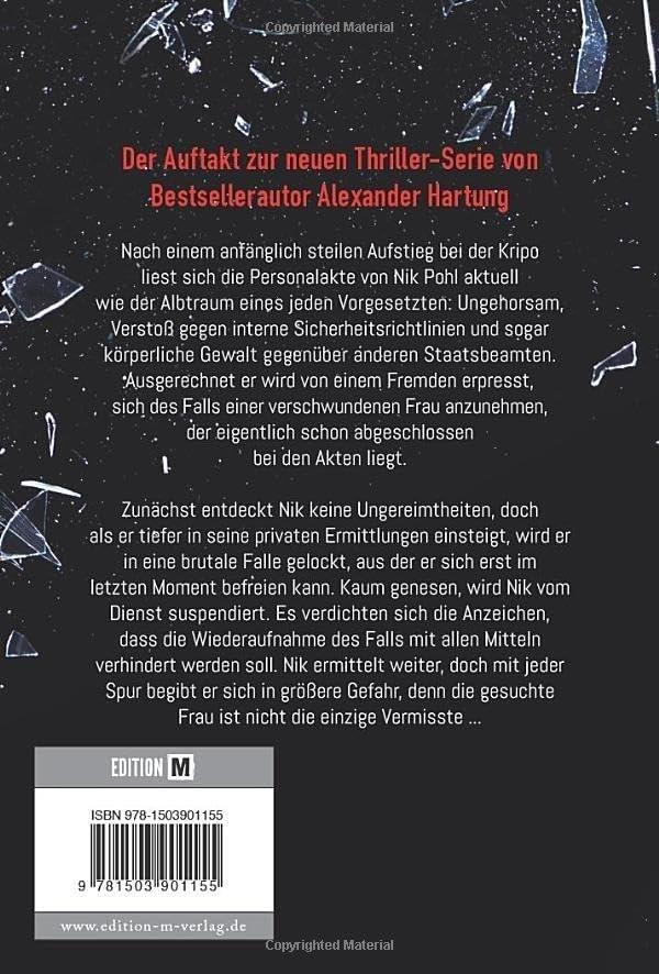 Rückseite: 9781503901155 | Auf zerbrochenem Glas | Alexander Hartung | Taschenbuch | Paperback